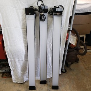 LED Shop Lights with Power Outlets Lot of 3