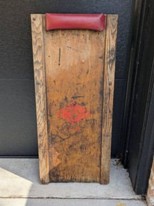 Vintage NRSA Wooden Mechanic Rolling Creeper Shop Garage USA