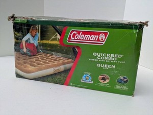 Coleman QuickBed Combo Queen Airbed w Battery Pump & Storage Bag