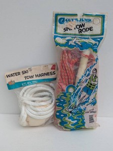 Vintage CutN Jump Ski Tow Rope & Kmart Water Ski Tow Harness