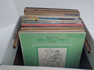 Box Lot of Vintage Classical Opera Vinyl LP Records 12 Inch Albums