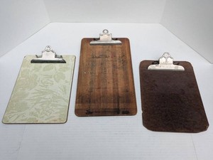 Vintage Clipboards Lot Star Falcon Wood Masonite Office Boards