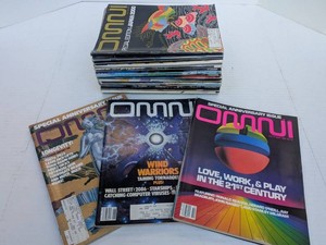 Vintage Omni Magazine Lot 1980s Sci-Fi Futurism Art Issues Japan 2000