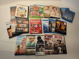 Mixed Family Drama Movie DVD & Blu-ray Lot Disney VeggieTales Atlas