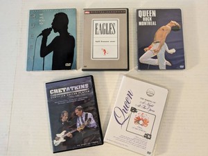 Queen Eagles Music DVD Lot Rock Montreal Hell Freezes Over Chet