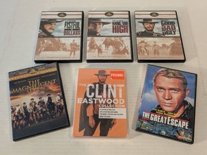MGM Western Classics DVD Lot Clint Eastwood Steve McQueen Promo