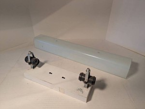 Vintage 2-Light Bathroom Vanity Wall Sconce Frosted Glass 24in
