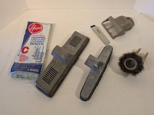 Hoover Vacuum Attachment Lot Type C Bags Floor Nozzles Dust Brush