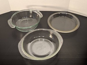 Pyrex & Anchor Hocking Glass Bakeware Casserole Dishes Pie Plate