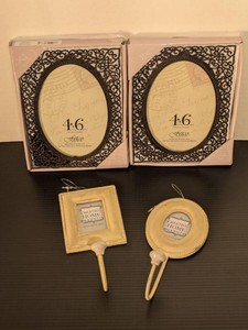 Fetco 4x6 Metal Photo Frames with Decorative Photo Frame Hooks