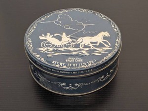 Shirley Jean Fruit Cake Tin Capitol Cake Co Baltimore Carriage Design