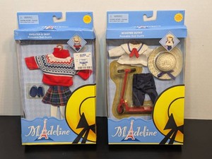 Madeline Poseable Doll Outfit Set Learning Curve Sweater Skirt Scooter