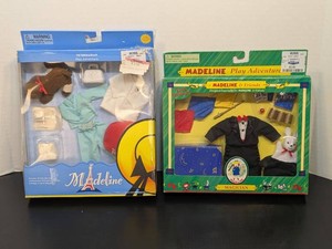 Madeline Play Adventures Veterinarian & Magician Boxed Sets NOS
