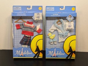 Madeline Poseable Doll Outfit Set Bathrobe Sweater & Skirt Boxed