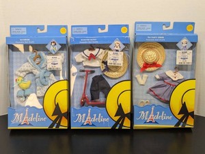 Vintage Madeline Poseable Doll Outfit Set Bathrobe Scooter Tea Party