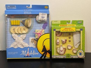 Madeline Doll Accessory Sets Birthday Fun Tea Party Playset NOS