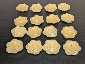Michaels Vanilla Scented Rose Floating Candles Floral Decor Lot