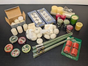 Mixed Candle Lot Yankee Candle PartyLite Tea Lights Floating Candles