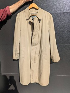 Botany Weathertopper Mens Raincoat Tan Pile Lined 42 Long USA