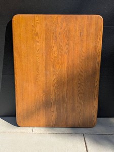 Vintage Oak Tone Rectangular Table Top Replacement 36x47 Approx