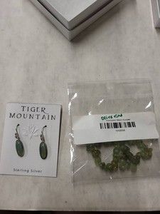 Tiger Mountain Sterling Chalcedony Earrings & Aventurine Bracelet
