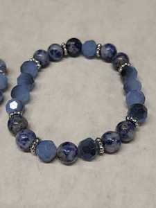 Blue Beaded Bracelets