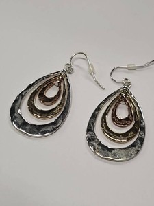 Tri Tone Earrings