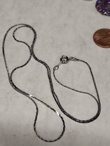 Sterling Silver Purple Turquoise Pendant Chain