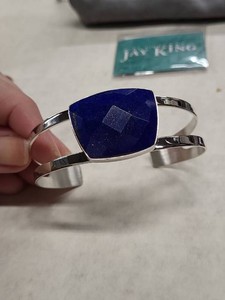 Jay King Sterling Silver Lapis Lazuli Open Cuff Bracelet HSN
