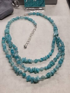 Jay King Mine Finds Blue Amazonite Multi Strand Beaded Necklace