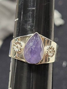 Jay King DTR 925 Sterling Silver Purple Gemstone Ring Size 9.5