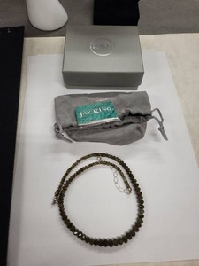 Jay King HSN Faceted Labradorite Bead Necklace Sterling Silver