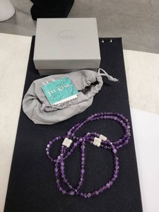 Jay King Mine Finds Faceted Amethyst Bead Necklace Double Strand