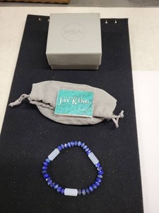 Jay King Mine Finds Lapis Lazuli Blue Stone Stretch Bracelet