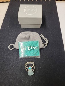 Jay King Sterling Silver Amazonite Turquoise Ring Size 9