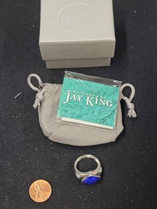 Jay King Sterling Silver Lapis Lazuli Ring Approx Size 9.5