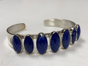 Jay King Mine Finds Sterling Silver Lapis Lazuli Open Cuff Bracelet