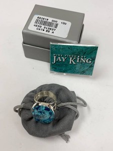 Jay King 662619 Sterling Silver Blue Stone Ring Approx. Size 10