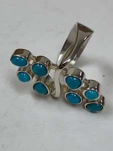 Jay King Mine Finds Sterling Silver Turquoise Wrap Ring w Box