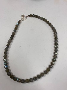 Jay King Sterling Silver Labradorite Bead Necklace with Box Pouch