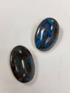Jay King Mine Finds Oval Blue Matrix Sterling Silver Earrings