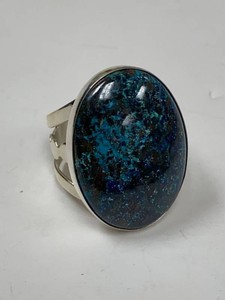 Jay King Mine Finds Sterling Silver Blue Matrix Ring Approx. Size 11 w Box