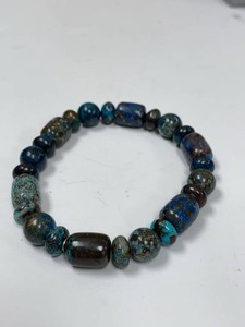 Jay King Mine Finds Azurite Chrysocolla Stretch Bracelet w Box