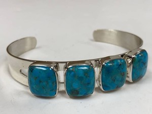 Jay King Mine Finds Sterling Silver Turquoise Cuff Bracelet w Box