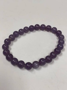 Jay King Mine Finds Purple Lepidolite Bead Stretch Bracelet Box Pouch