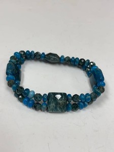 Jay King Mine Finds Sterling Silver Blue Gemstone Bracelet w Box & Pouch