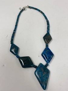 Jay King Blue Apatite Sterling Silver Statement Necklace with Box