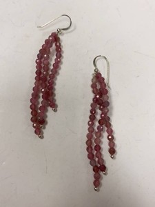 Jay King Mine Finds Sterling Pink Gemstone Dangle Earrings w Box