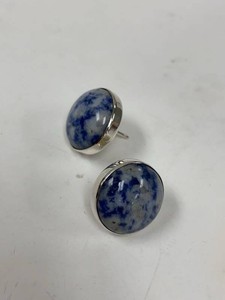 Jay King Mine Finds Sterling Silver Sodalite Stud Earrings w Box