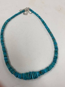 Jay King Turquoise Heishi Bead Necklace Sterling Silver Original Box